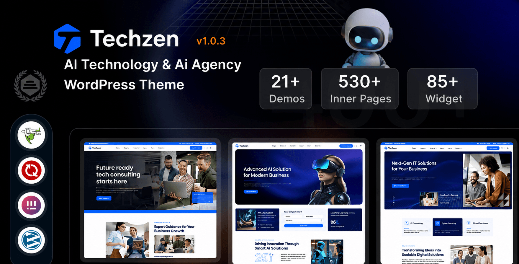 Techzen - AI Technology & AI Agency WordPress Theme 1 Techzen – AI Technology & Ai Agency WordPress Theme