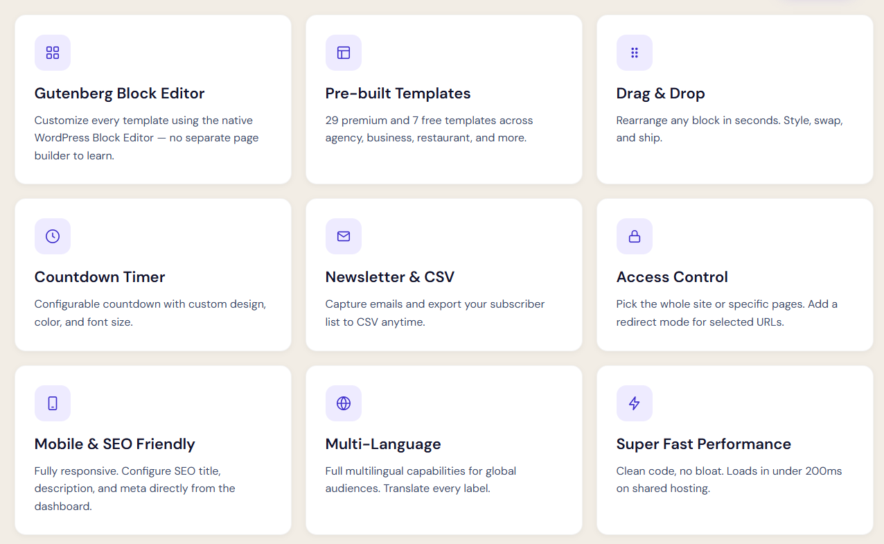 Screenshot 17 | Ultimate Coming Soon & Maintenance Mode Plugin for WordPress 2026