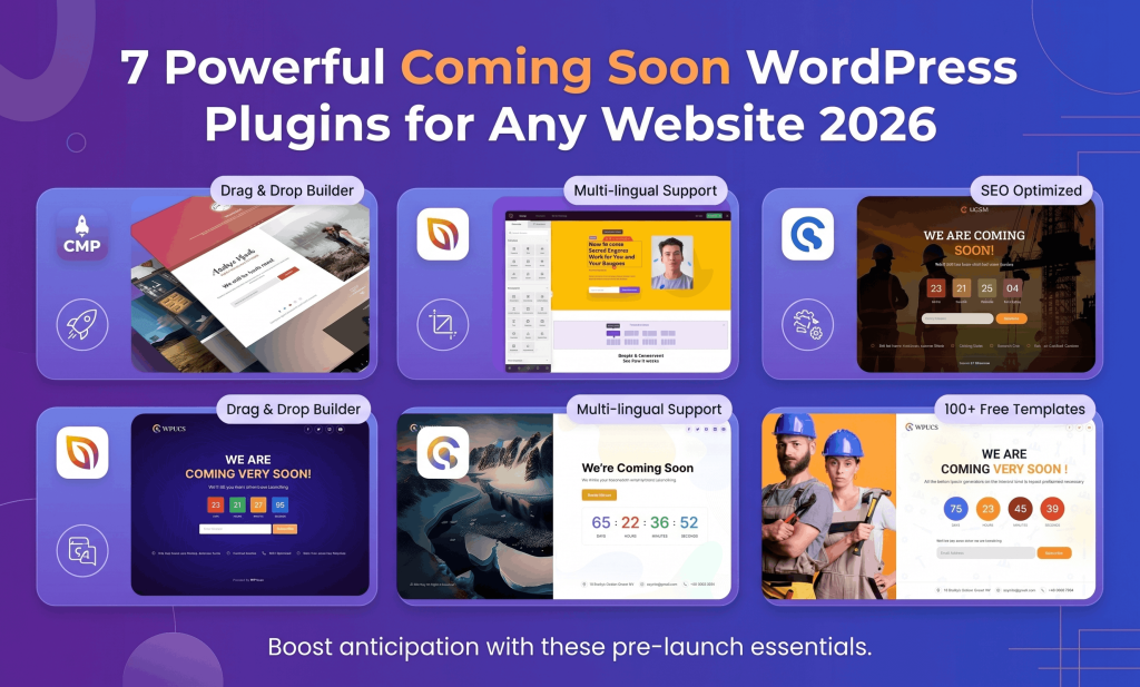 7 Powerful Coming Soon WordPress Plugins for Any Website 2026