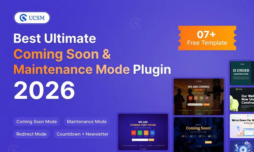 Ultimate Coming Soon & Maintenance Mode Plugin for WordPress 2026 5 Ultimate Coming Soon & Maintenance Mode Plugin for WordPress 2026