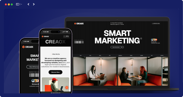 responsive layout creaox 1 | Creaox - Creative Agency & Portfolio WordPress Theme