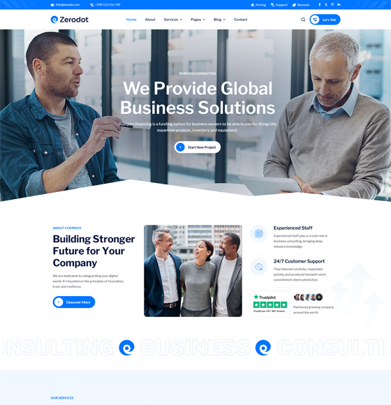 10 | Zerodot - Multipurpose Elementor Business WordPress Theme