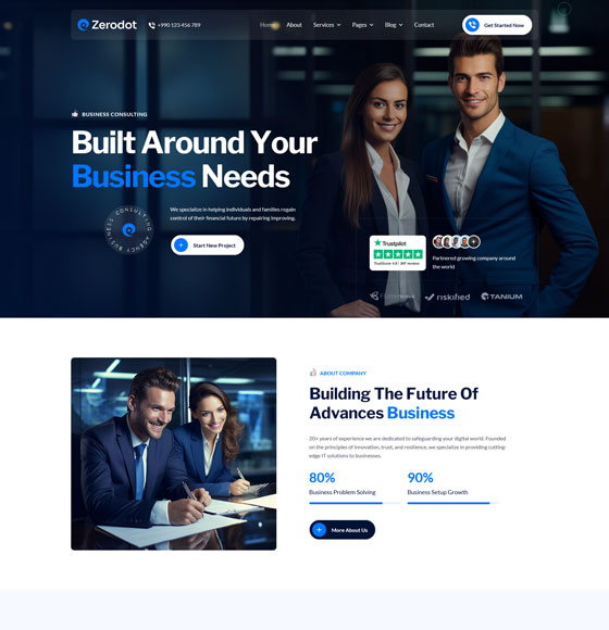 11 2 | Zerodot - Multipurpose Elementor Business WordPress Theme