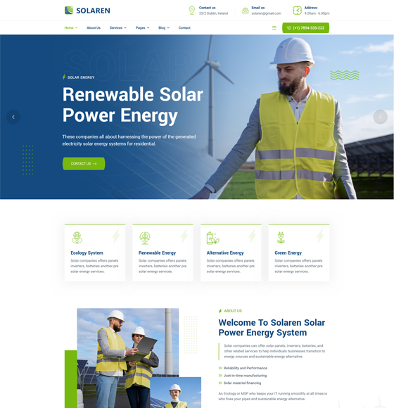 11 8 | Solaren – Ecology & Solar Energy WordPress Theme