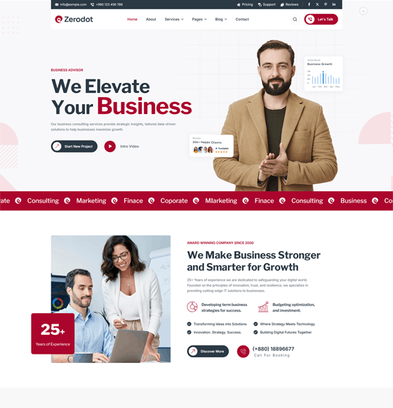 12 | Zerodot - Multipurpose Elementor Business WordPress Theme