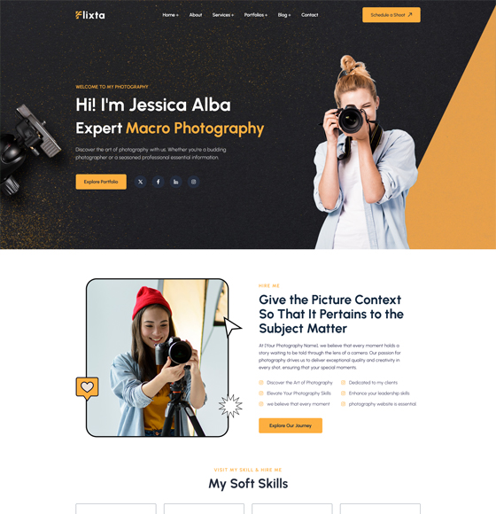 121 1 | Flixta - Personal Portfolio WordPress Theme