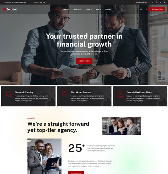 13 | Zerodot - Multipurpose Elementor Business WordPress Theme
