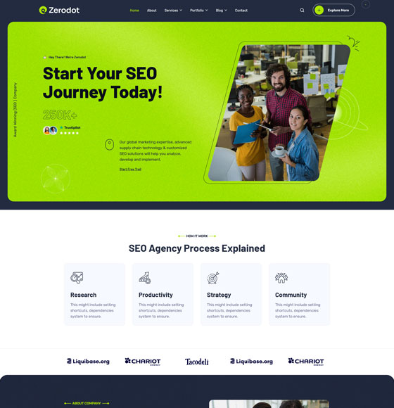 14 | Zerodot - Multipurpose Elementor Business WordPress Theme