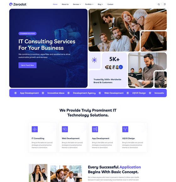 16 | Zerodot - Multipurpose Elementor Business WordPress Theme