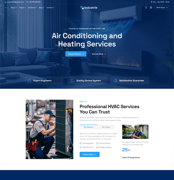 201 | Industrie - Factory & Industry WordPress Theme