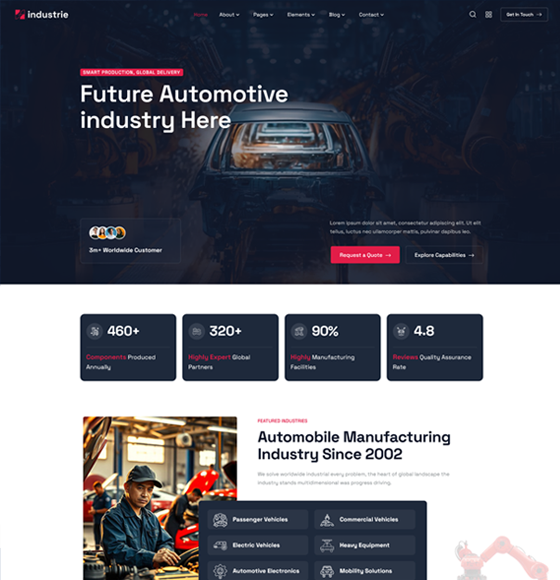 211 | Industrie - Factory & Industry WordPress Theme