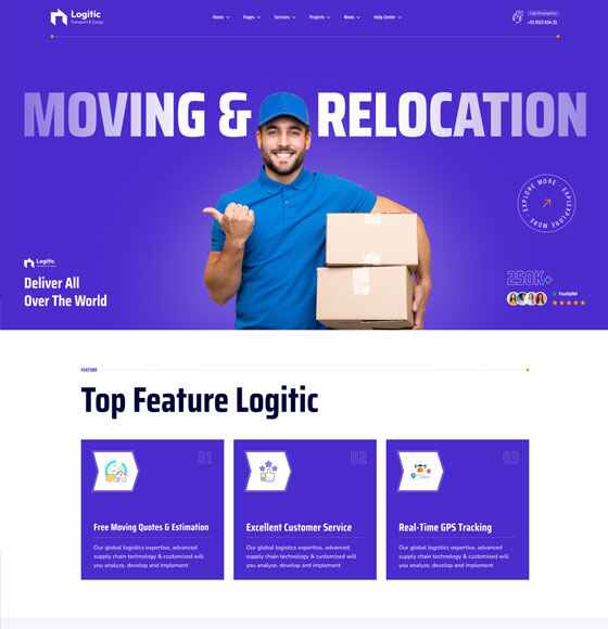31 2 | Logitic - Transportation & Logistics WordPress Theme