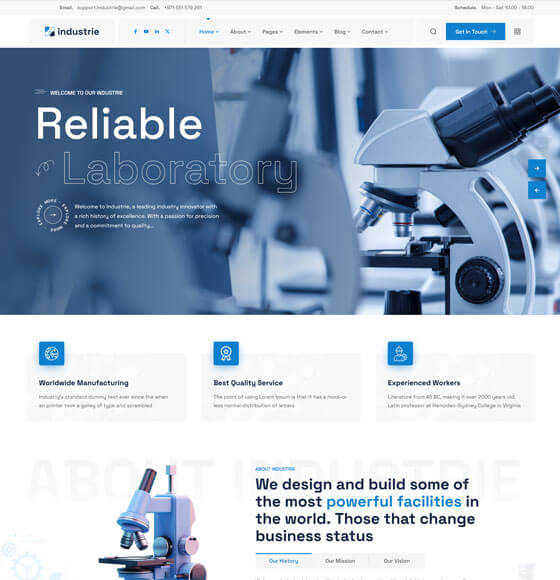 41 | Industrie - Factory & Industry WordPress Theme