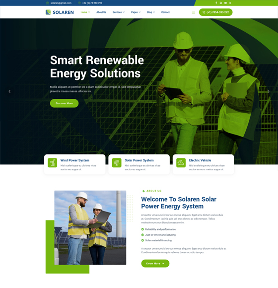 43 | Solaren – Ecology & Solar Energy WordPress Theme