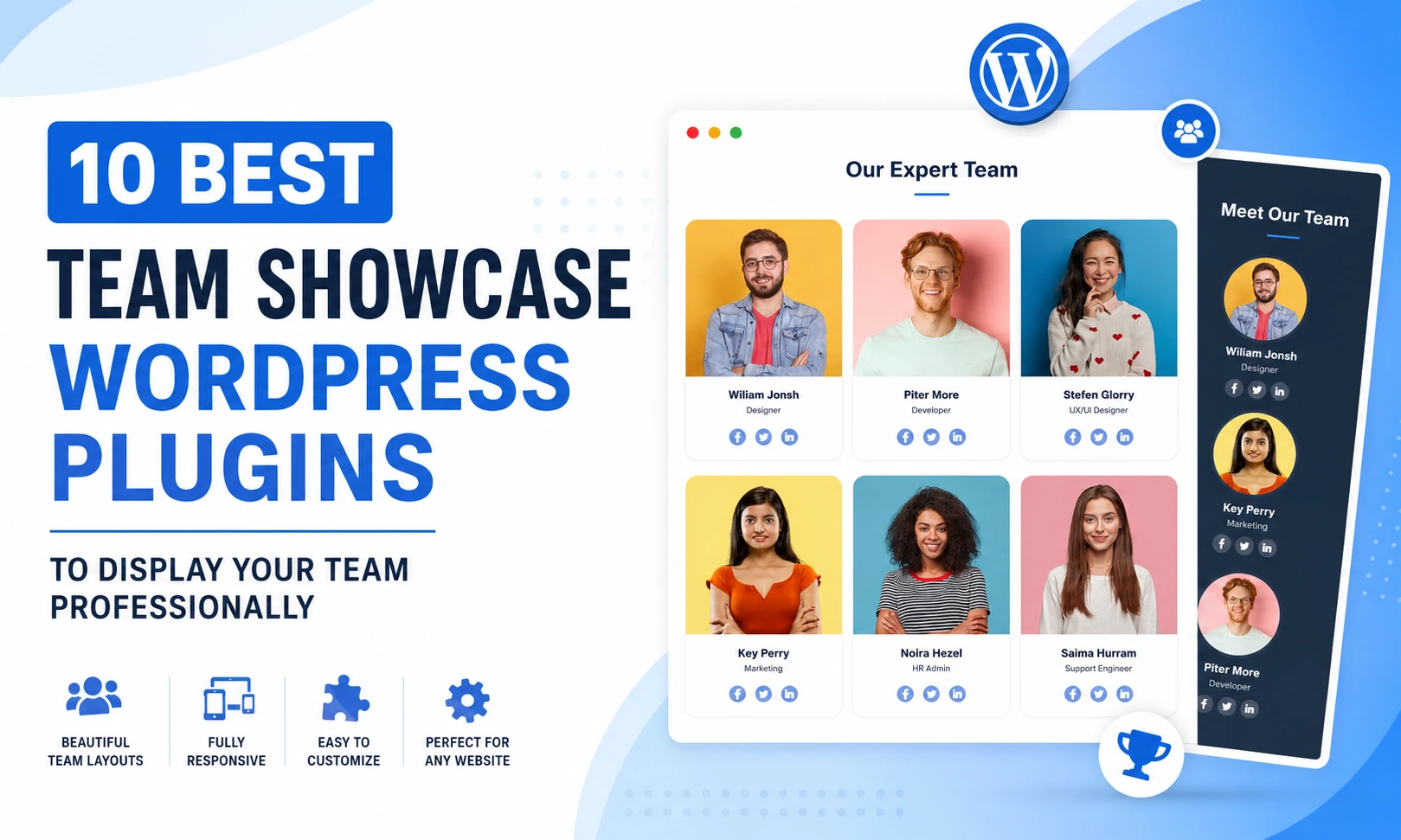 10 Best Team Showcase WordPress Plugins to Display Your Team Professionally 1 10 Best Team Showcase WordPress Plugins to Display Your Team Professionally