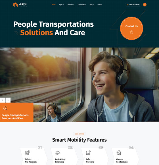51 2 | Logitic - Transportation & Logistics WordPress Theme