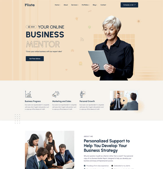 71 4 | Flixta - Personal Portfolio WordPress Theme
