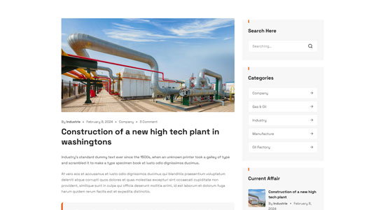 8 | Industrie - Factory & Industry WordPress Theme