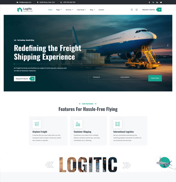 83 | Logitic - Transportation & Logistics WordPress Theme
