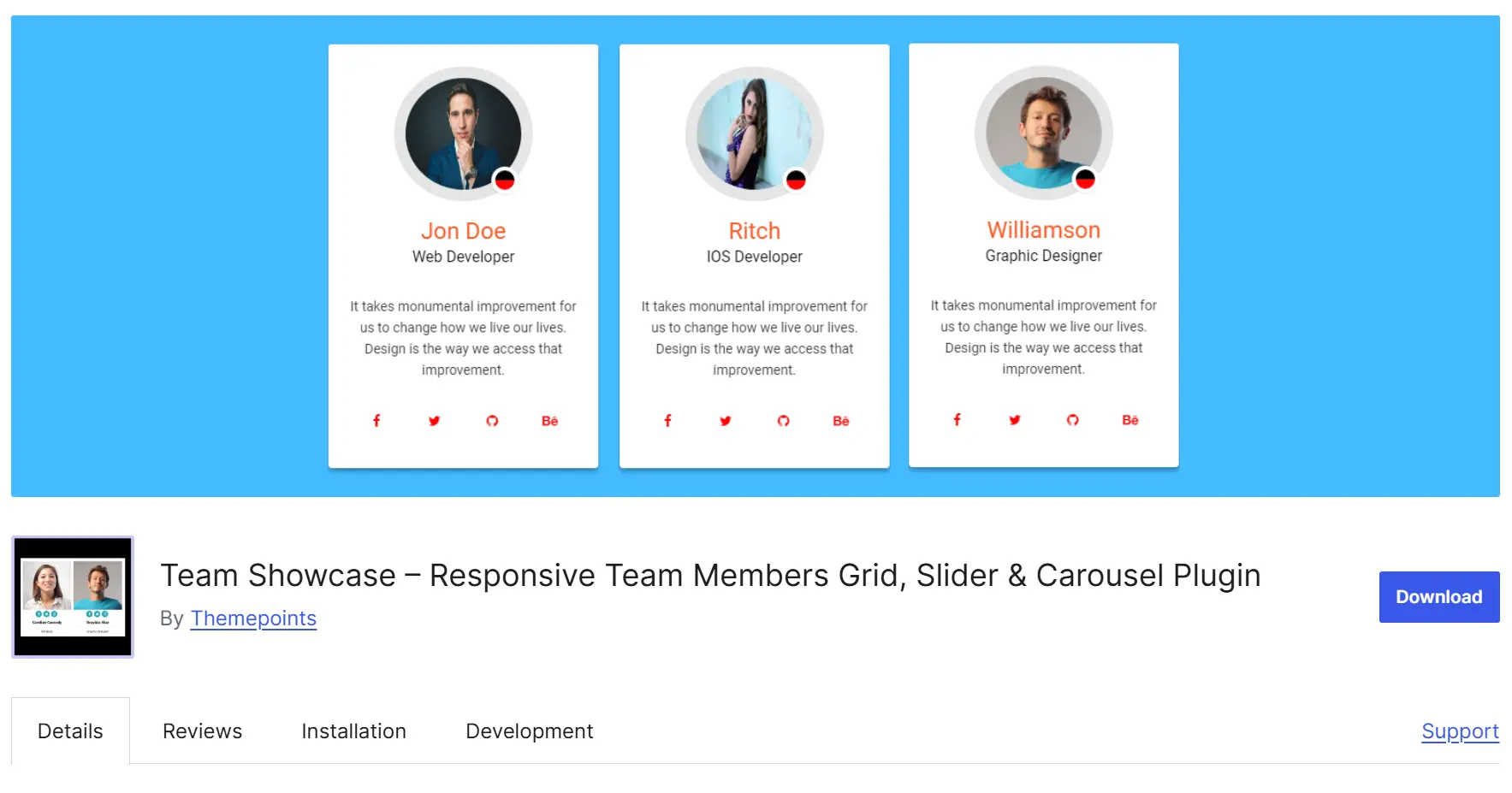 10 Best Team Showcase WordPress Plugins to Display Your Team Professionally 3 Screenshot 22 | 10 Best Team Showcase WordPress Plugins to Display Your Team Professionally