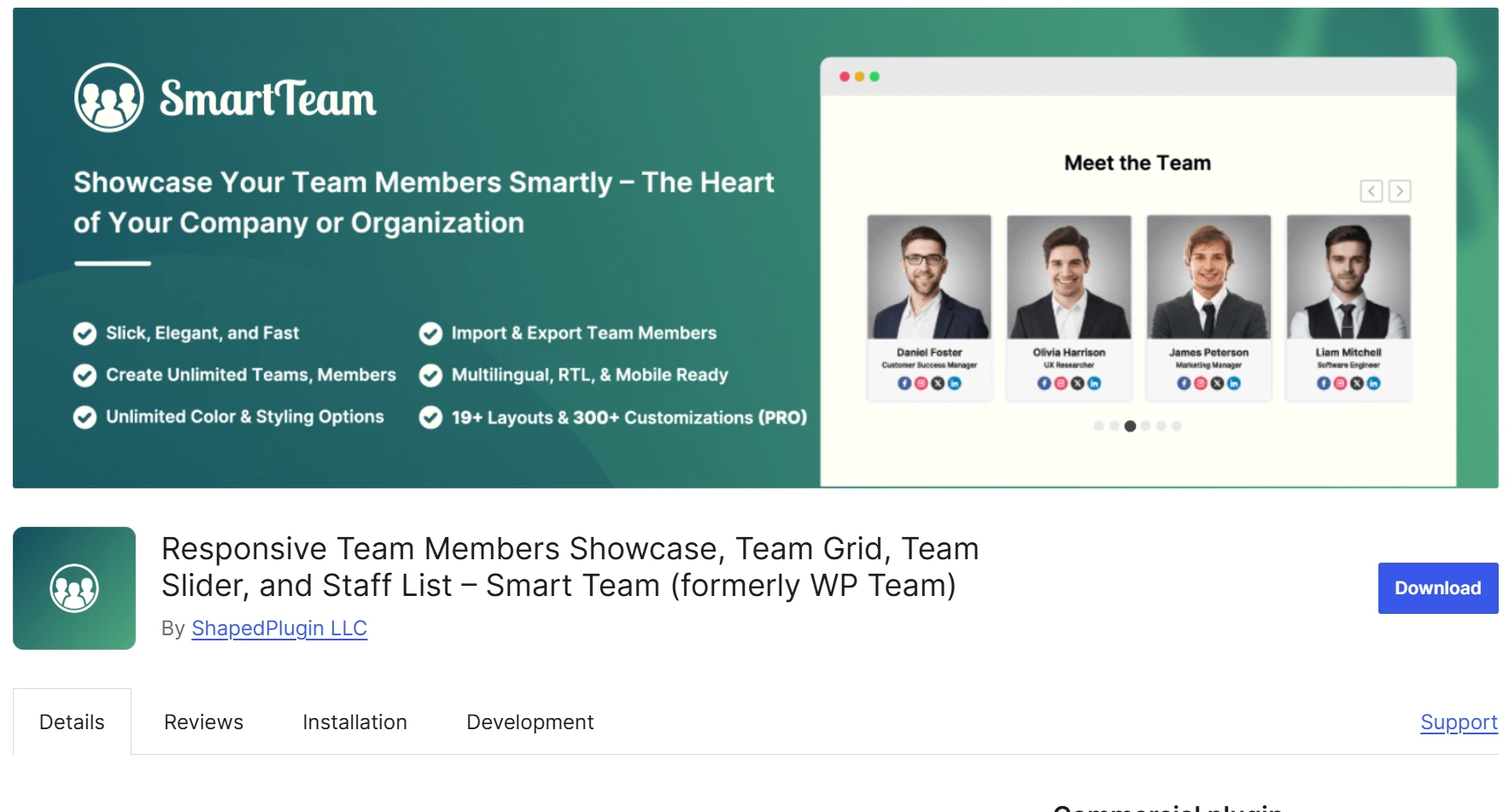 10 Best Team Showcase WordPress Plugins to Display Your Team Professionally 11 Screenshot 29 | 10 Best Team Showcase WordPress Plugins to Display Your Team Professionally