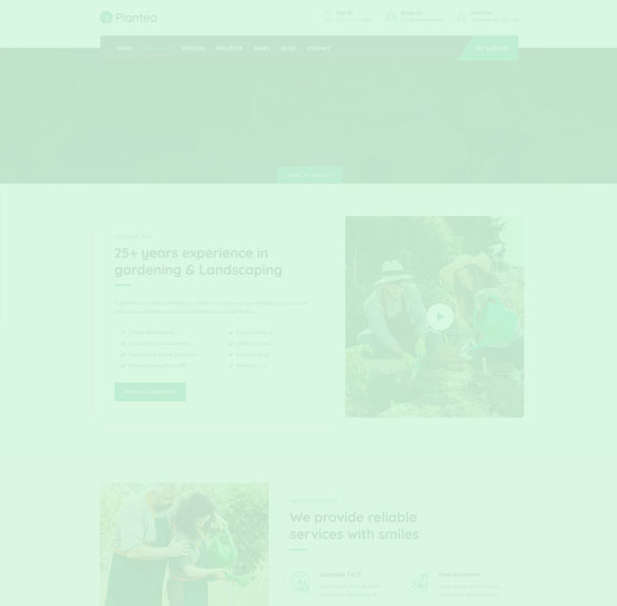 coming11 | Planteo - Gardening and Landscaping WordPress Theme