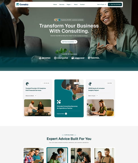 consbiz preview 1 | Consbiz – Business Consulting WordPress Theme
