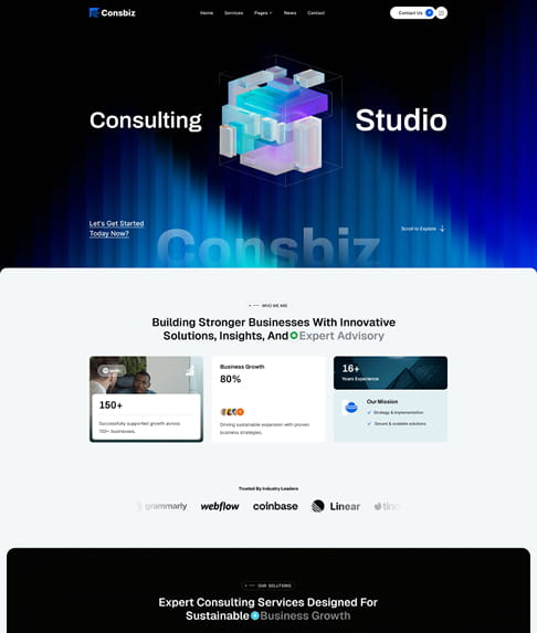 consbiz preview 12 | Consbiz – Business Consulting WordPress Theme