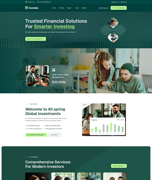 consbiz preview 4 | Consbiz – Business Consulting WordPress Theme