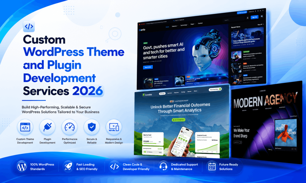 Best Custom WordPress Theme and Plugin Development Services 2026 1 Custom WordPress Theme and Plugin Development Services 2026
