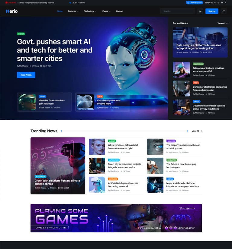 demo thumb 041 1 | Nerio – News Magazine WordPress Theme