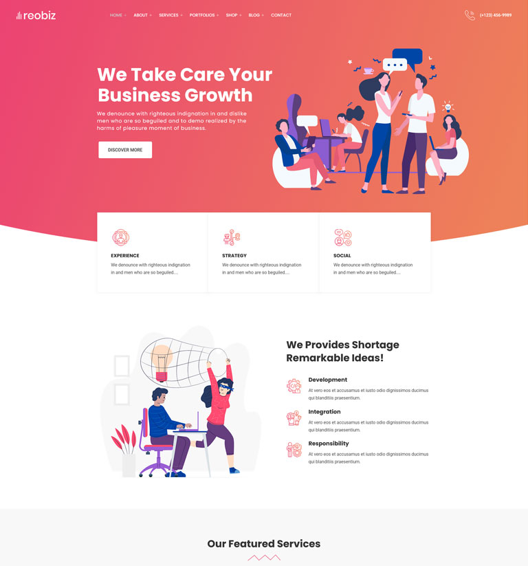 demo thumb 151 | Reobiz - Consulting Business WordPress Theme