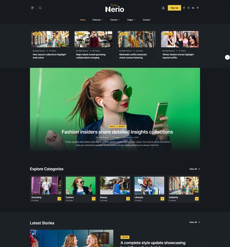 demo thumb 271 | Nerio – News Magazine WordPress Theme