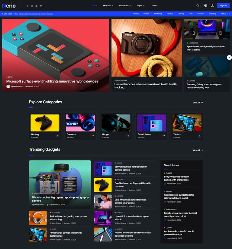 demo thumb 291 | Nerio – News Magazine WordPress Theme