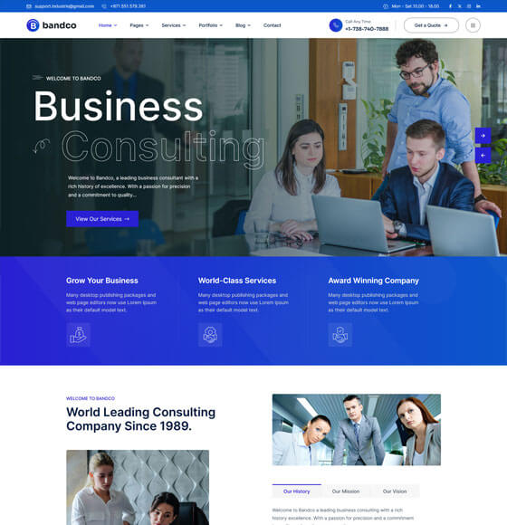 home11 | Bandco - Consulting Business WordPress Theme