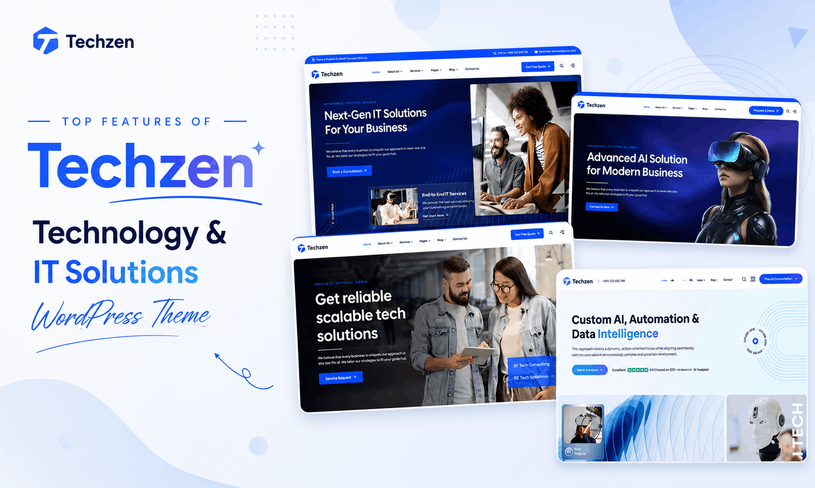 Top Features of Techzen – Technology & IT Solutions WordPress Theme 1 Top Features of Techzen – Technology & IT Solutions WordPress Theme