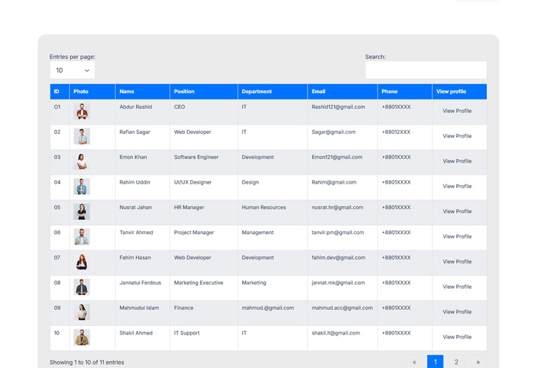 1 | Ultimate Data Tables WordPress Plugin