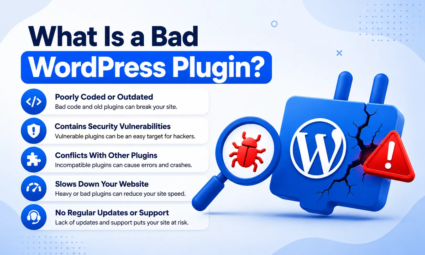 How a Bad WordPress Plugin Can Damage Your Website (2026) 2 76 | How a Bad WordPress Plugin Can Damage Your Website (2026)