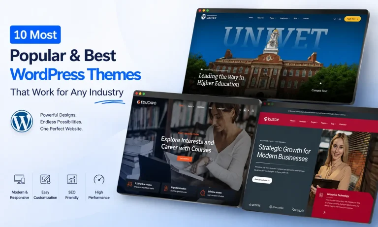 10 Most Popular WordPress Themes That Work for Any Industry