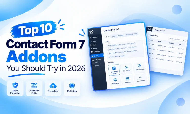 Top 10 Contact Form 7 Addons You Should Try in 2026